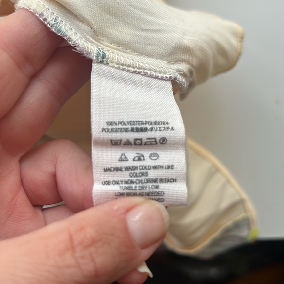 Free People 🌼 Dream Free Mini Tank Slip Dress Yellow Boho Floral Size M - Picture 10 of 11